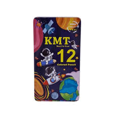 مداد رنگی 12 رنگ KMT فلزی